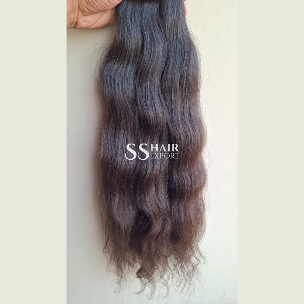 Wavy Bulk Human Hair Braiding Unprocessed Indian Raw Hair