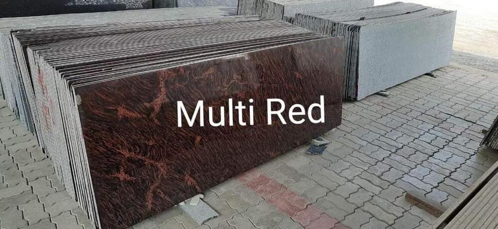 Multi Red  Granite Slab