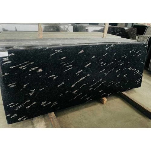 Fish Black  Granite Slab