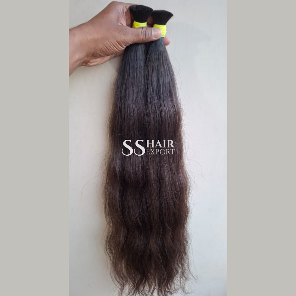 Braiding Virgin Bulk Human Hair Indian Weaving Extensions 100gm
