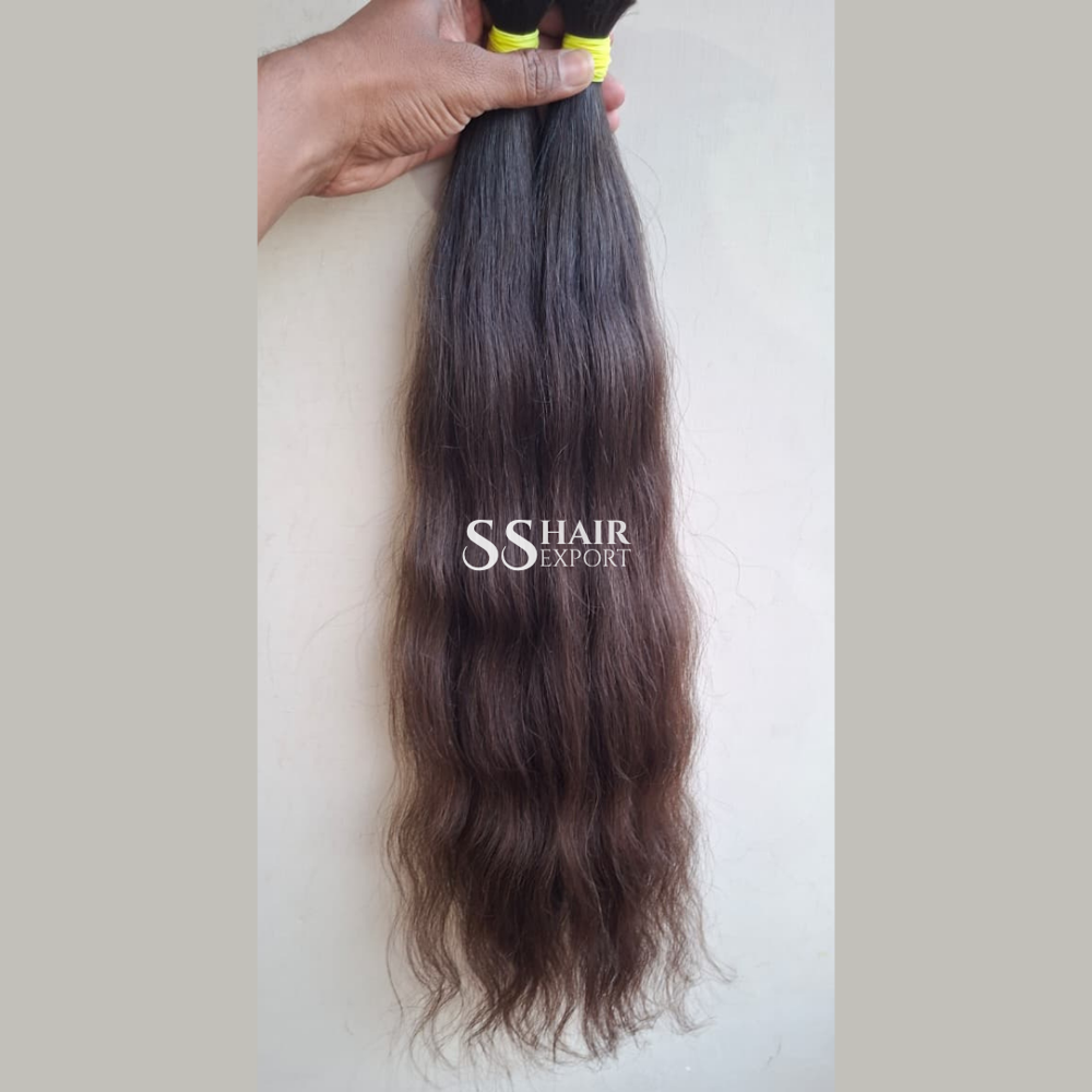 Braiding Virgin Bulk Human Hair Indian Weaving Extensions 100gm