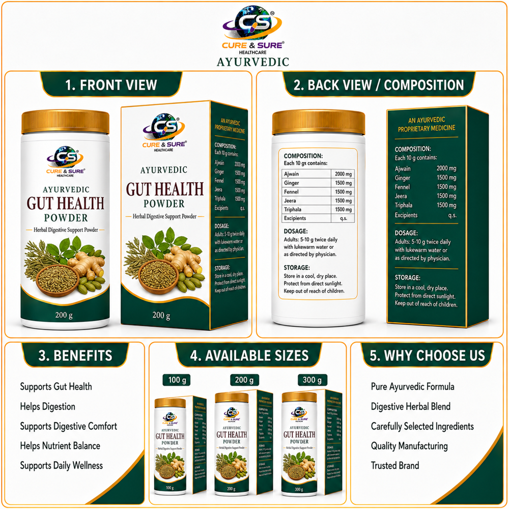 Ayurvedic Gut Health Powder Third Party Manufacturing