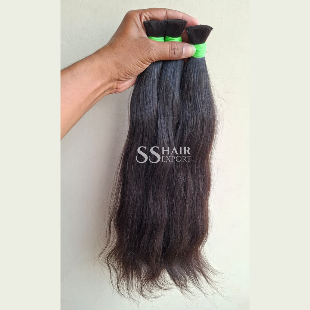Bulk Human Braiding Hair Indian Natural Weaving Braids Hair for Extensions