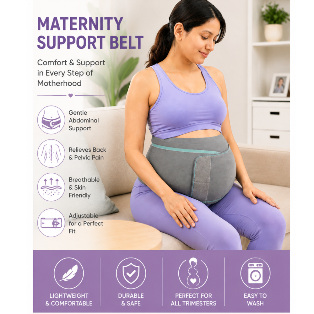 Pregnancy Maternity Support Belt For Women | Adjustable Abdominal Support Belt | Prenatal Belly Band | Back & Waist Support During Pregnancy - Dimension (L*W*H): 10*10*04 Inch (In)