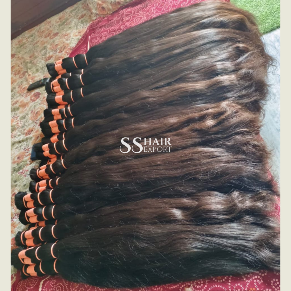 Bulk Human Hair Braiding 22inch Light Brown Indian Hair Natural Weaving