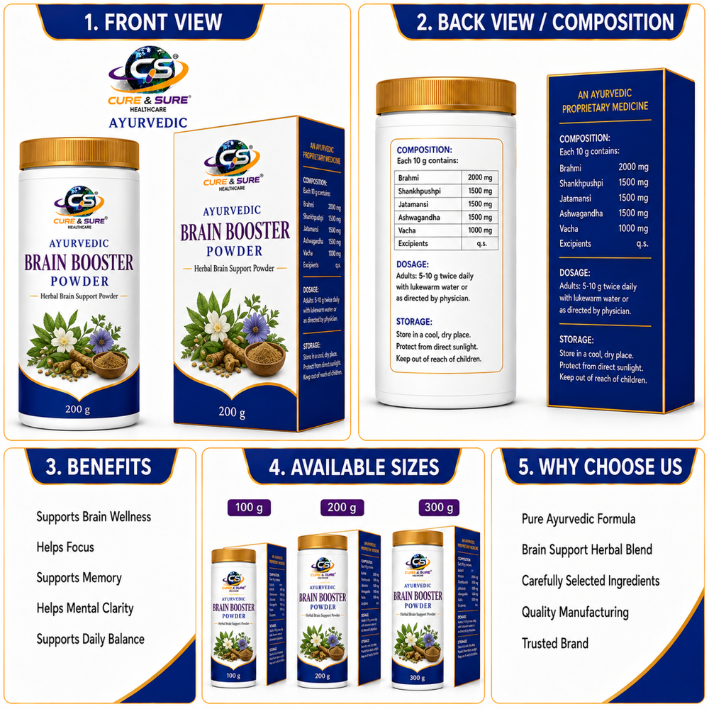Ayurvedic Brain Booster Powder Third Party Manufacturing