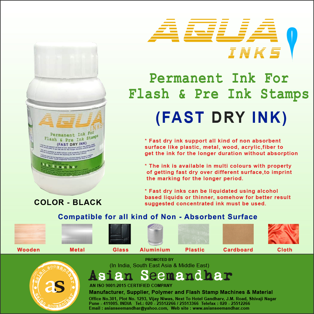 100ml Aqua Permanent Ink