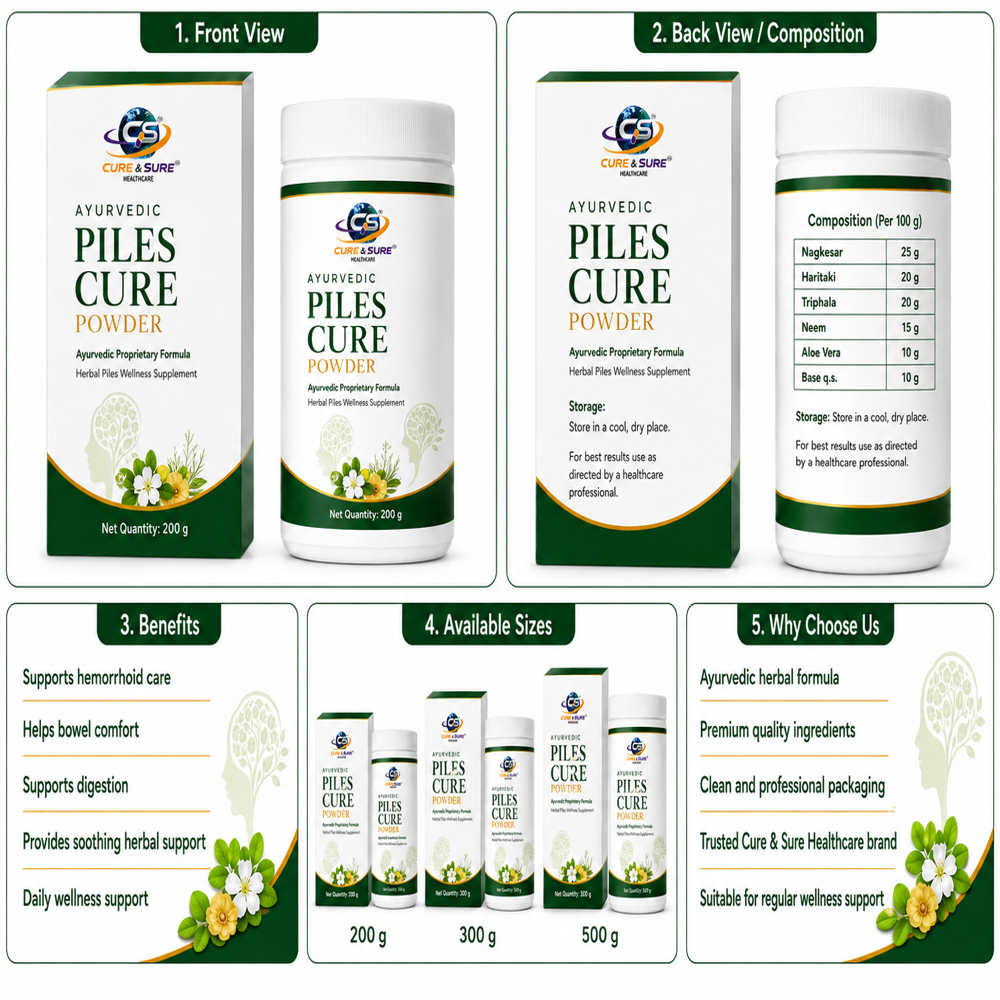 Ayurvedic Piles Cure Powder Third Party Manufacturing