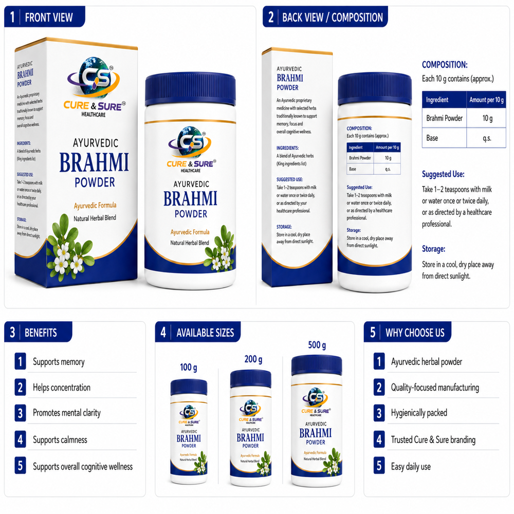 Ayurvedic Brahmi Powders Third Party Manufacturing 