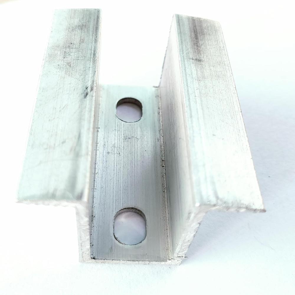 Mid  Double Hole Clamp 30*75 - Application: Solar Panel Mounting