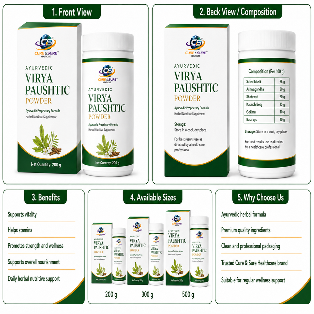 Ayurvedic Virya Paushtic Powder Third Party Manufacturing