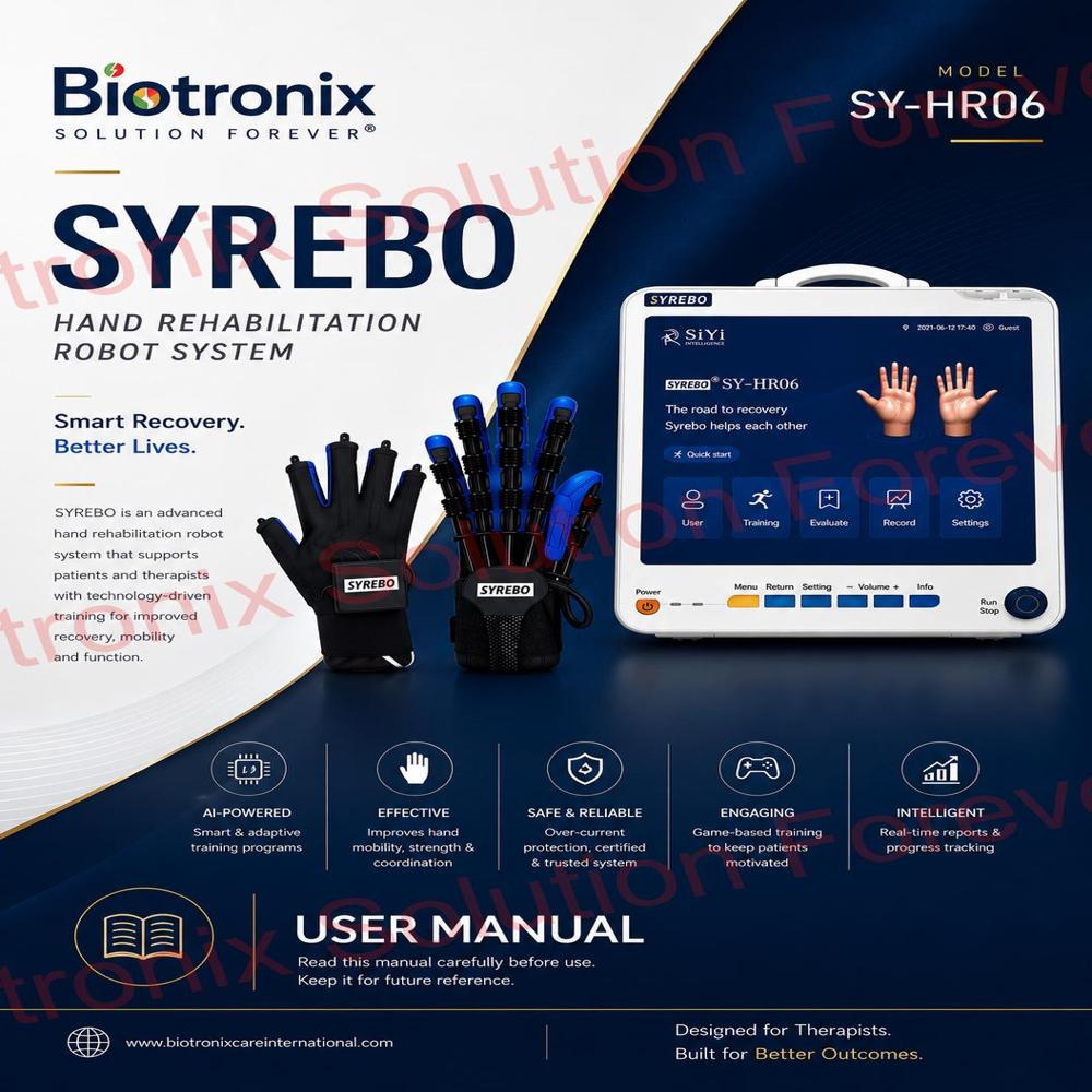 Syrebo C12 Advanced Hand Rehabilitation Robot for Physiotherapy Clinics