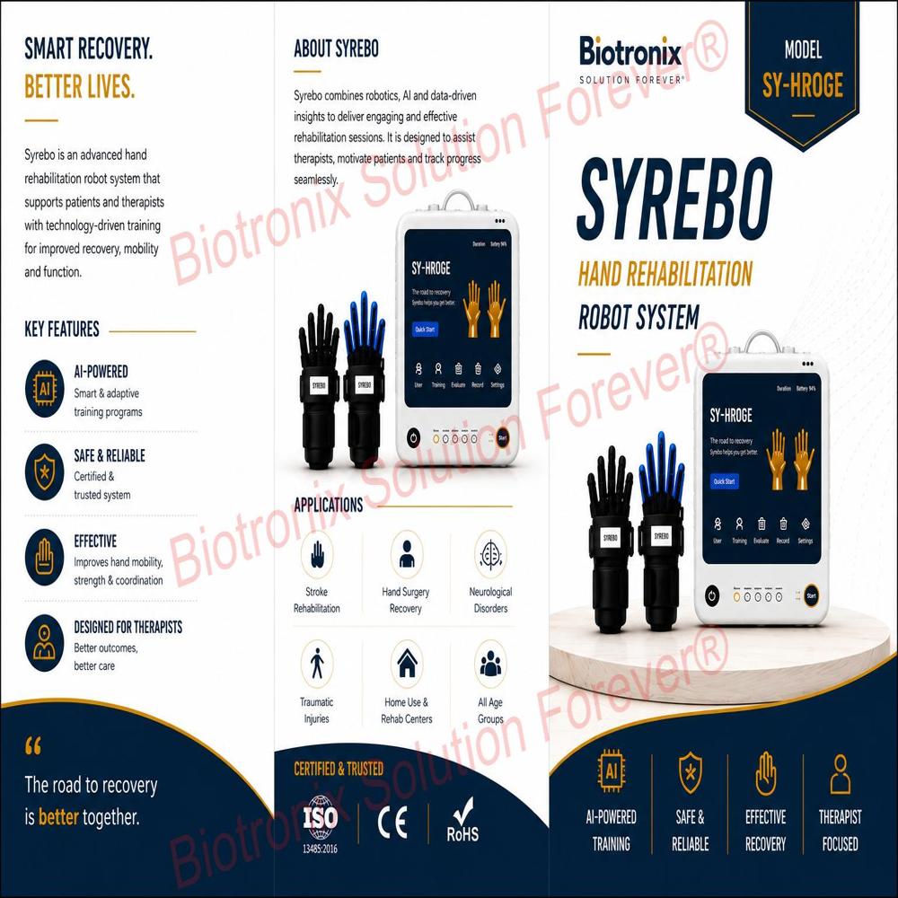 Syrebo C12 Advanced Hand Rehabilitation Robot for Physiotherapy Clinics