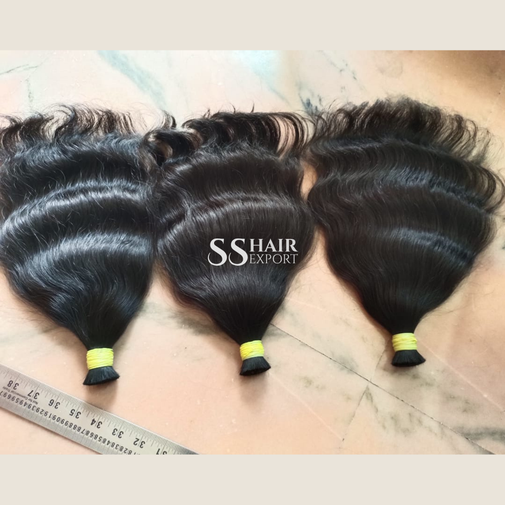 Unstich Bulk Human Hair Braiding Indian Weaving Extensions