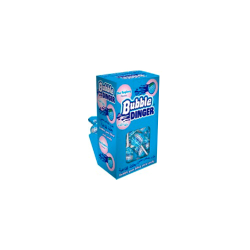 Bubble Dinger Blue Rasberry Flavour Candy Lollipop