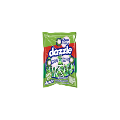 Dazzle Apple Flavour Candy Lollipop