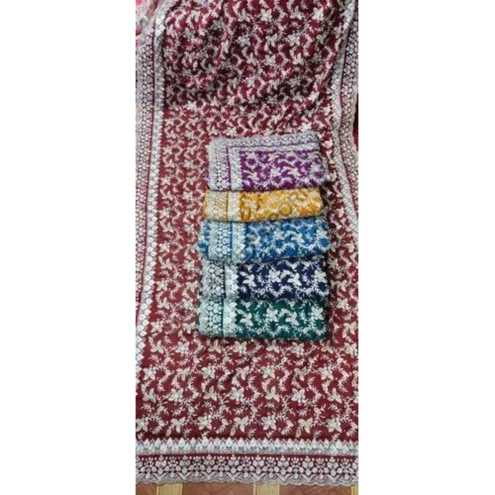 Georgette Embroidery Designer Fancy Saree
