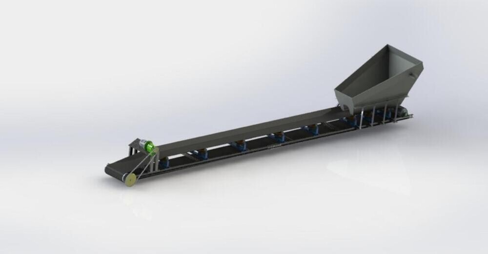 Conveyor Belt With Gear Box