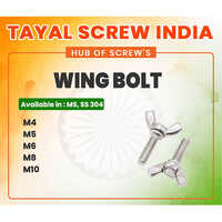 Wing Bolt - Stainless Steel 304 M4-m10, Wing Head | Tool-free Assembly, Corrosion Resistant, Din/iso Standard