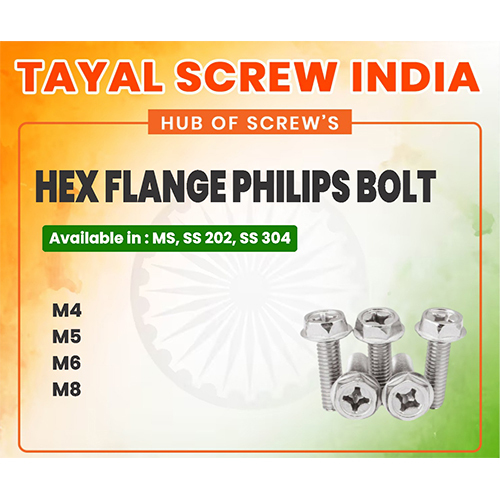 Hex Flange Philips Bolt