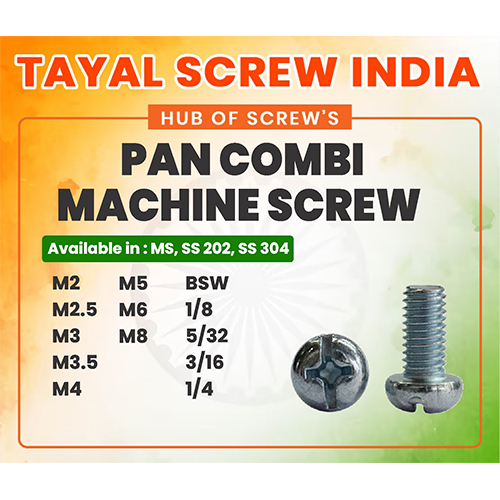 Pan Combi Machine Screw