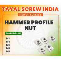 Hammer Profile Nut - Stainless Steel, M3-m8, Zinc Plated | T-slot Aluminum Compatible, Din/iso Standard