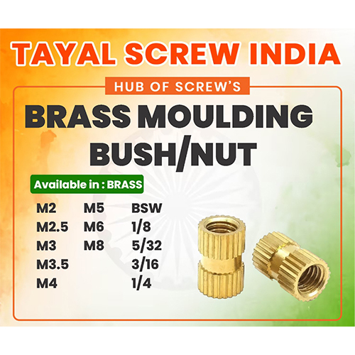 Brass Moulding Bush Nut