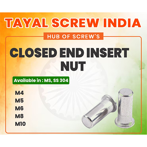 Closed End Insert Nut