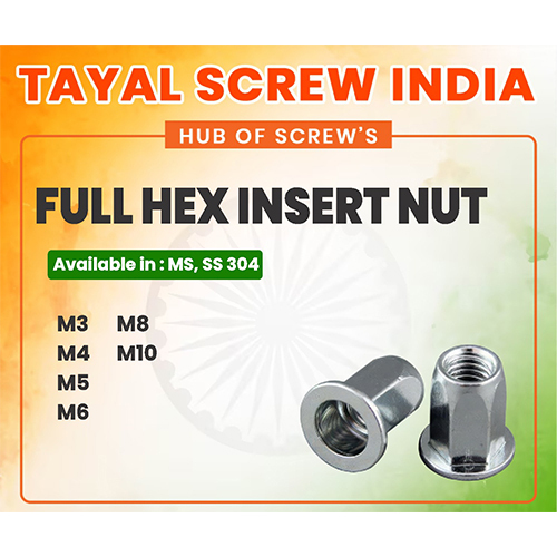 Full Hex Insert Nut
