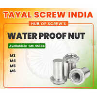 Water Proof Nut - Ss304 Stainless Steel, M3-m6, Silver | Waterproof, Corrosion Resistant, Secure Assembly