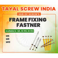 Frame Fixing Fastener - Stainless Steel Ss 202 & Ss 304, M6 M8 M10 | Rust-resistant, Polished Finish, Flanged Head