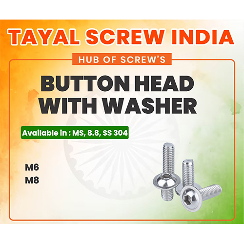 Button Head With Washer