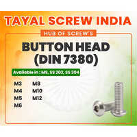 Button Head - Stainless Steel M3 To M12, Low Domed Button Head, Hex/allen Drive, Polished Or Zinc Plated