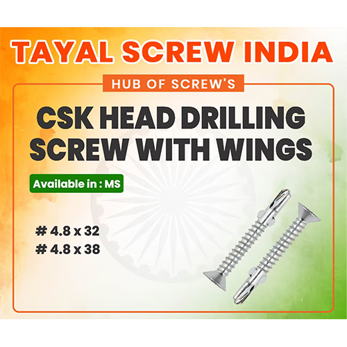 CSK Head Drilling Screw With Wings