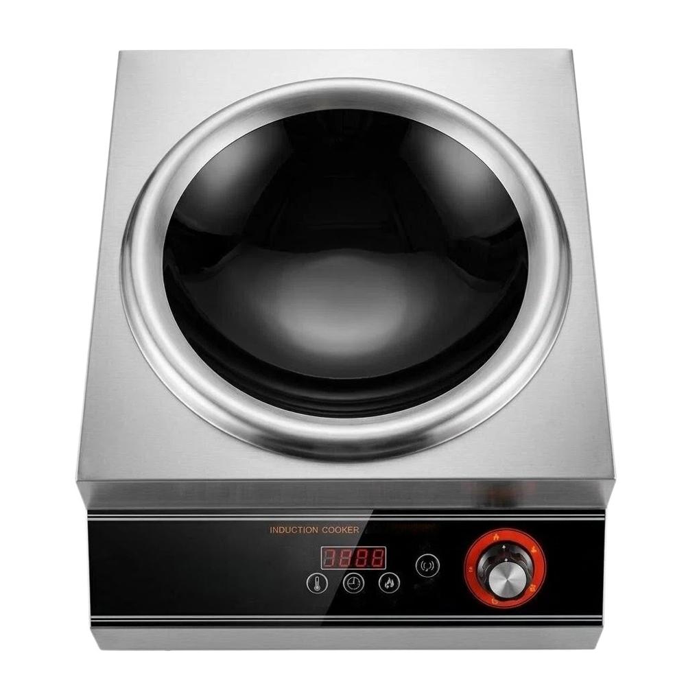 Tabletop Induction Cooker-concave Burner(220 V) - Color: Silver