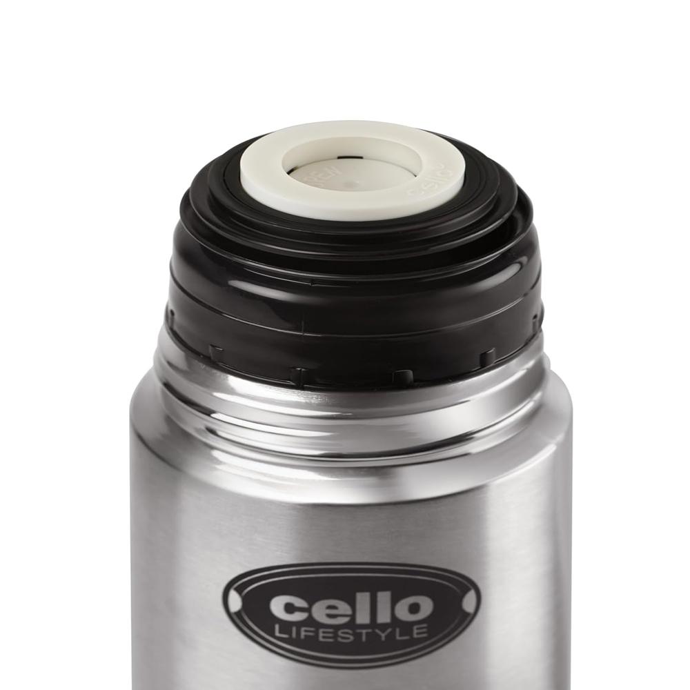 CELLO Lifestyle Insulated Stainless Steel Flask Water Bottle for Daily Use 500 ml | ISI Certified Double Wall Vacuum Insulated 24 Hours Hot & Cold Thermos Water Bottle for Office, Picnic, Gym, Travel