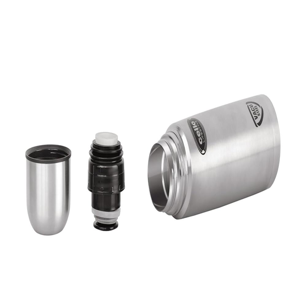 CELLO Lifestyle Insulated Stainless Steel Flask Water Bottle with Jacket for Daily Use 750 ml | ISI Certified Double Wall Vacuum Insulated 24 Hrs Hot & Cold Thermos Water Bottle for Office Gym Travel