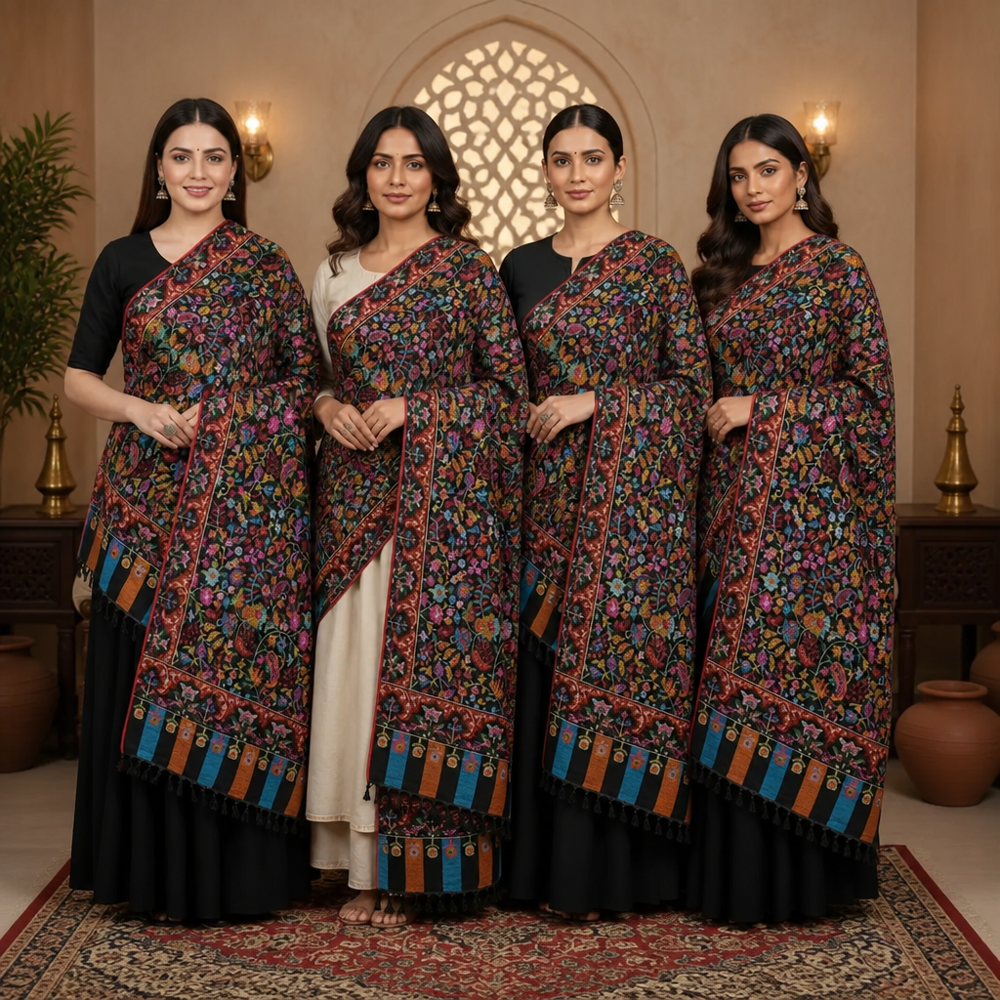 Cashmere Pashmina Hand Woven Kani Shawls