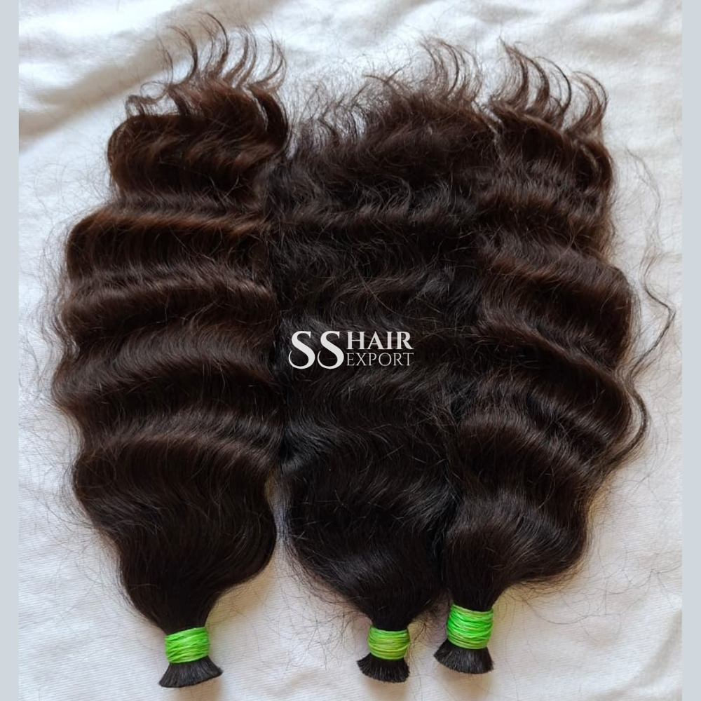 Curly Hair Bulk Human Hair Virgin Indian Natural Unweft Weaving Braids