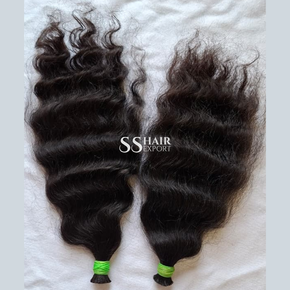 Curly Hair Bulk Human Hair Virgin Indian Natural Unweft Weaving Braids