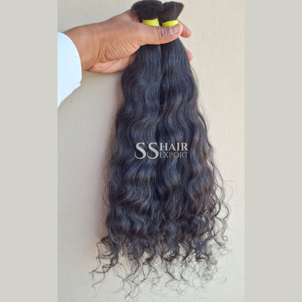 Curly Bulk Human Hair Braiding Indian Raw Hair Natural Weaving No Weft