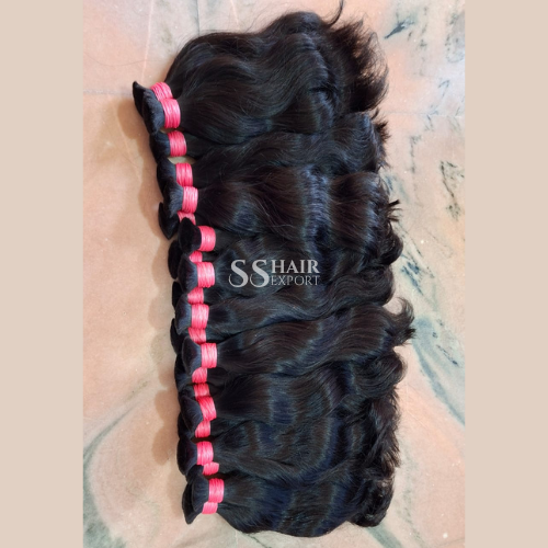 Bulk Human Hair Extensions Braids Indian Natural Weaving 20in Light Brown