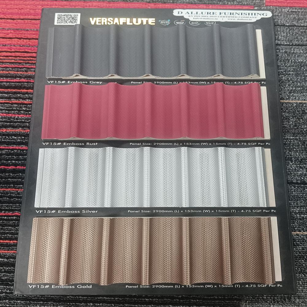 Versaflute CPC wall ceiling interior cladding waterproof luxury interior Leben panel louver 27mm thickness 4flute