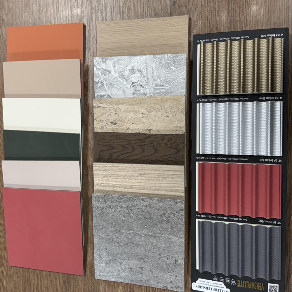 Versaflute CPC wall ceiling interior cladding waterproof luxury interior Leben panel louver 27mm thickness 4flute
