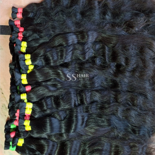 Bulk Human Braiding Hair Indian Hair Natural Weaving Braids Dark Brown