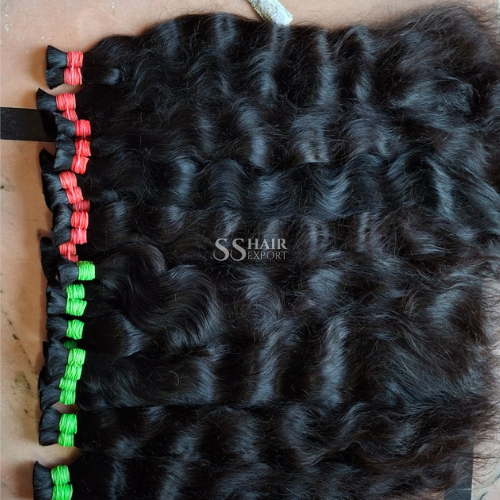 Bulk Human Braiding Hair Indian Hair Natural Weaving Braids Dark Brown