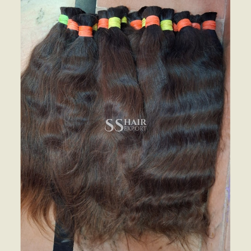 Bulk Human Braiding Hair Indian Natural Weaving Braids Hair for Extensions