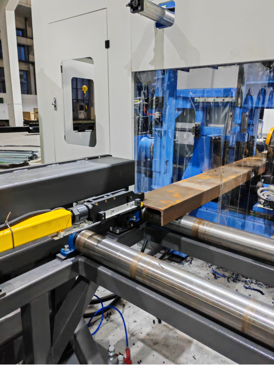 Tower Used Cnc H Beam Drilling cutting Production Line Have Tapping Marking Functions