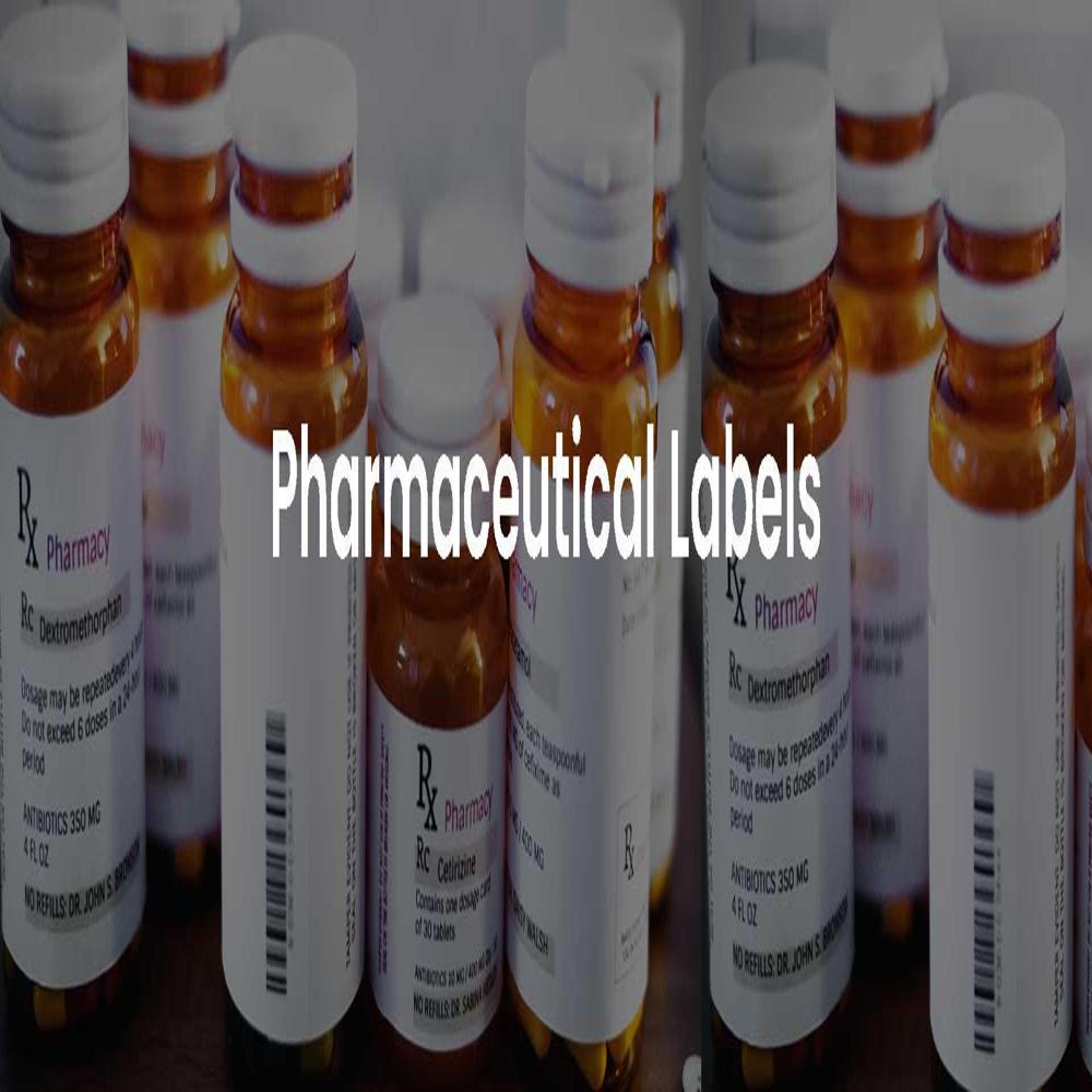 Printed Pharmaceutical Bottle Labels - Coating Type: Uv Coting