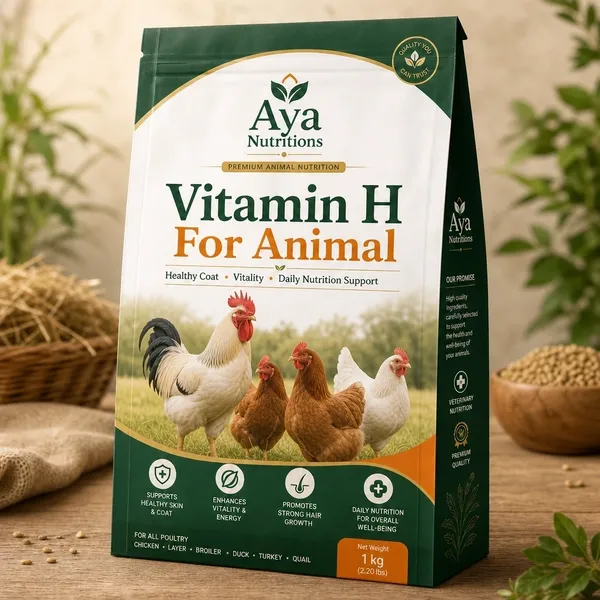 Vitamin H For Animal - Biotin Powder 2%/10%/pure, Odorless, Water-soluble, Feed Grade, 25kg Packaging, 3-year Shelf Life